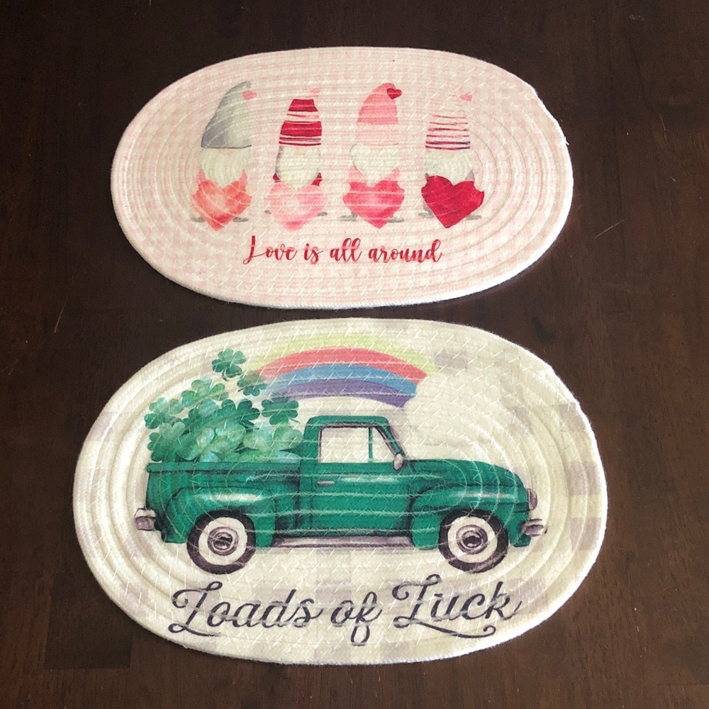 Love Gnomes & Luck Truck Hot Pot Holders